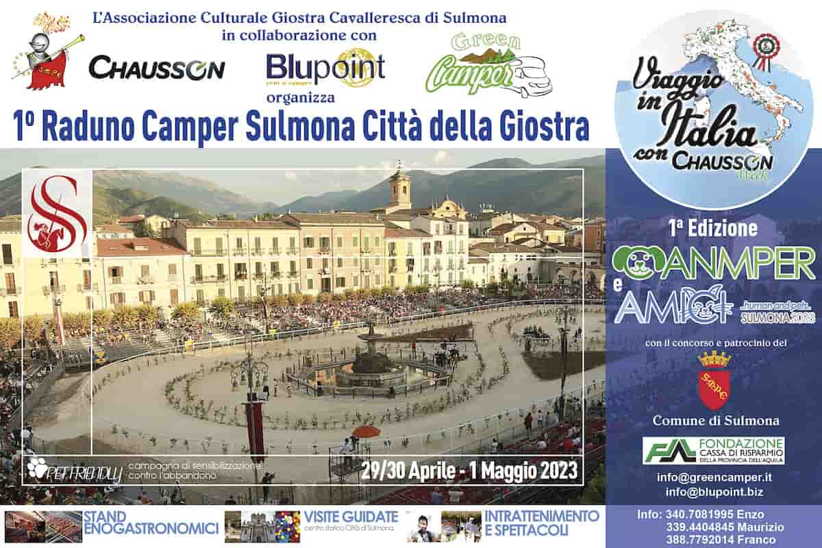1° Raduno Camper “Sulmona Città della Giostra” 29-30 aprile e 1 maggio | Camperando