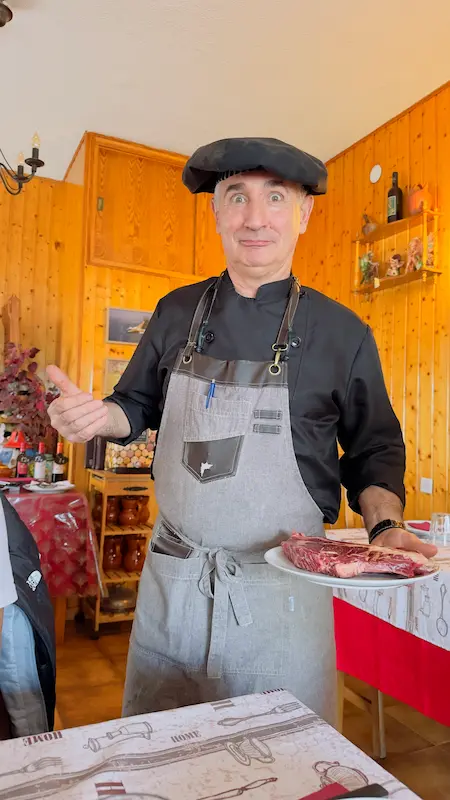 Ristorante la nogaleda foto del cuoco: el fogonero del cancho - pinilla del valle