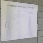 Piantina cimitero americano in Normandia
