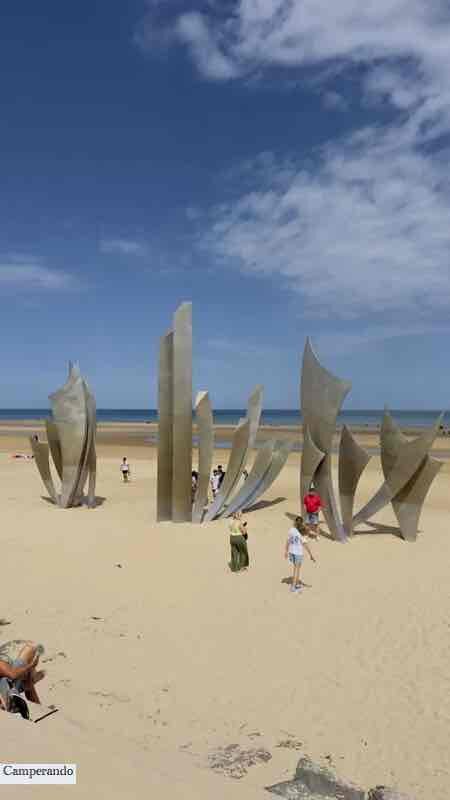 Immagini delle spiagge dello sbarco di Normandia